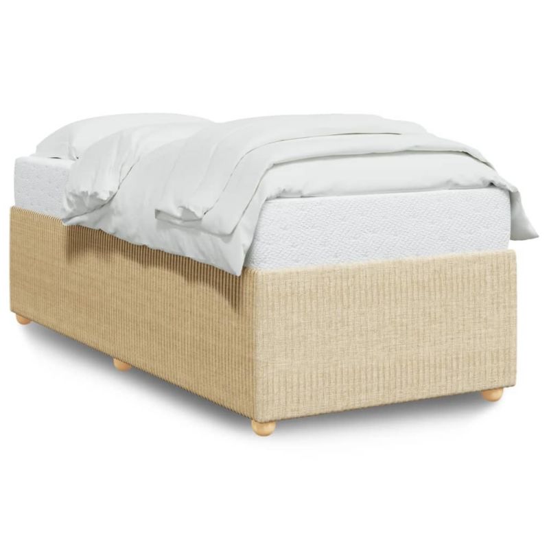 Łóżko tapicerowane WaszeMeble 90x190 cm kremowa WM-3284905 1 szt.