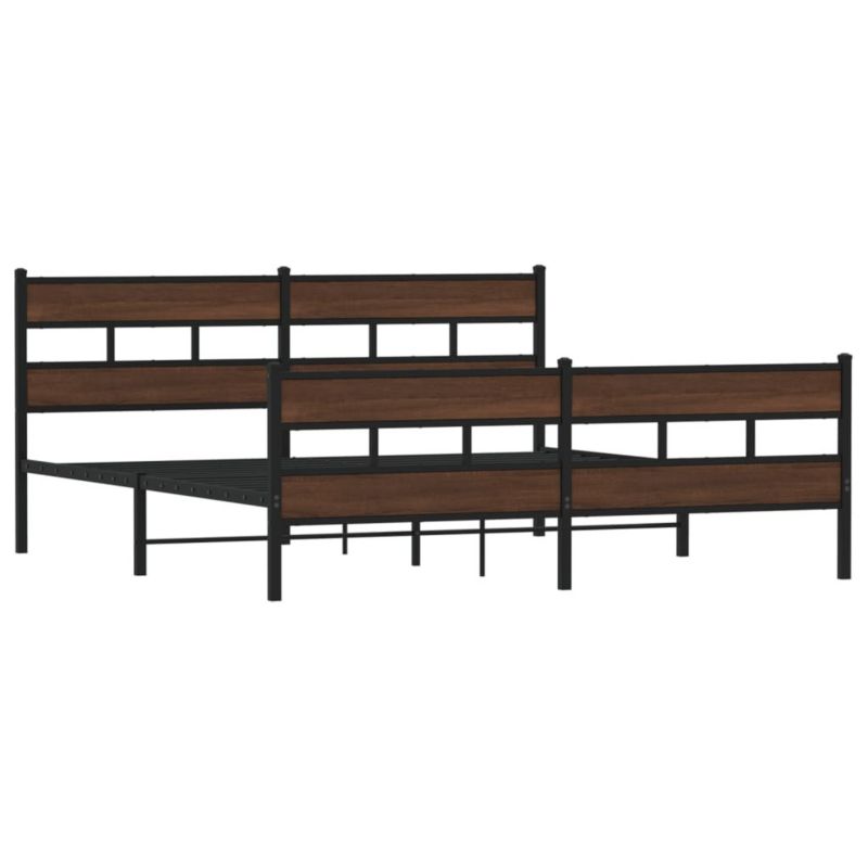 Łóżko metalowe WaszeMeble 183x213 cm brązowy WM-3308479 1 szt.