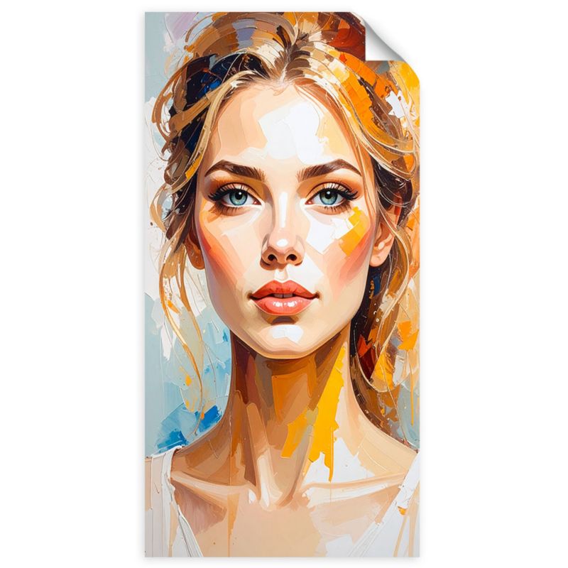 Plakaty samoprzylepne do salonu sypialni Feeby Portret Kobiety Modelki 40x80cm 1szt