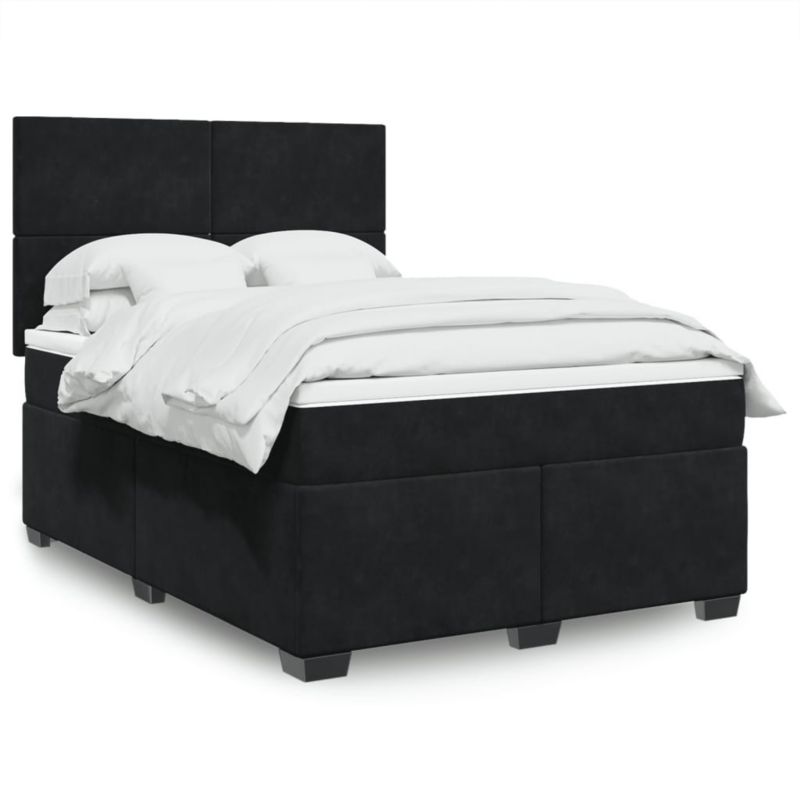 Łóżko kontynentalne WaszeMeble 140x190 cm czarne WM-3293202 1 szt.