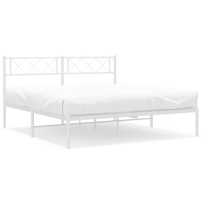 Łóżko metalowe WaszeMeble 140x190 cm biała WM-372326 1 szt.