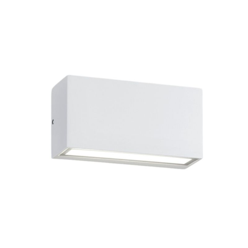 Kinkiet ścienny zewnętrzny Trio Trent biały LED 10W 3000K 800lm IP65 wym: 5 x 14 x 14 cm aluminium - 1 szt.