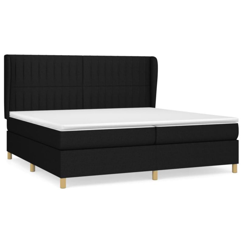 Łóżko kontynentalne WaszeMeble 200x200 cm czarne WM-3128711 1 szt.
