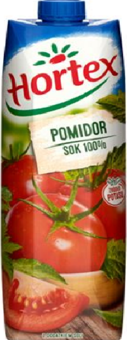 12x Sok pomidorowy Hortex, karton, 1l