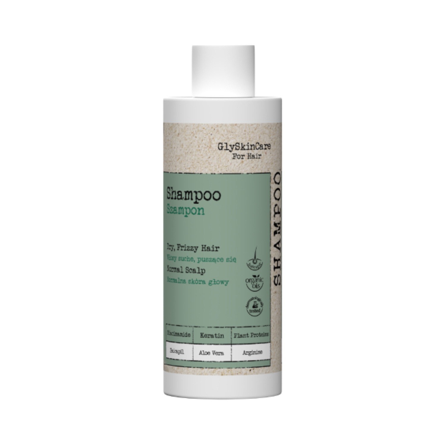 Glyskincare - for body and hair, szampon do włosów wygładzenie, 200 ml