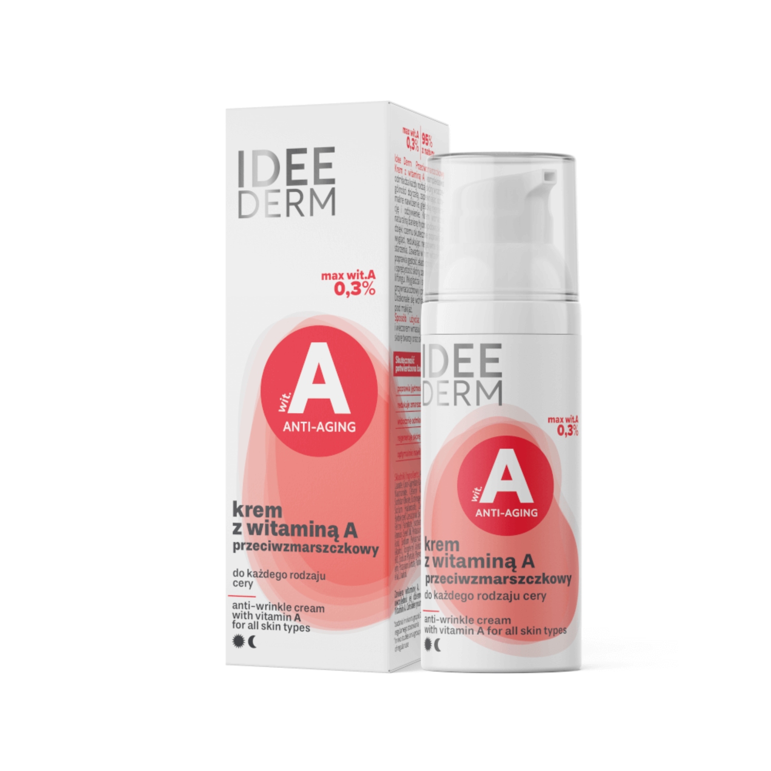 Idee derm - przeciwzmarszczkowy krem z witaminą a, 50 ml
