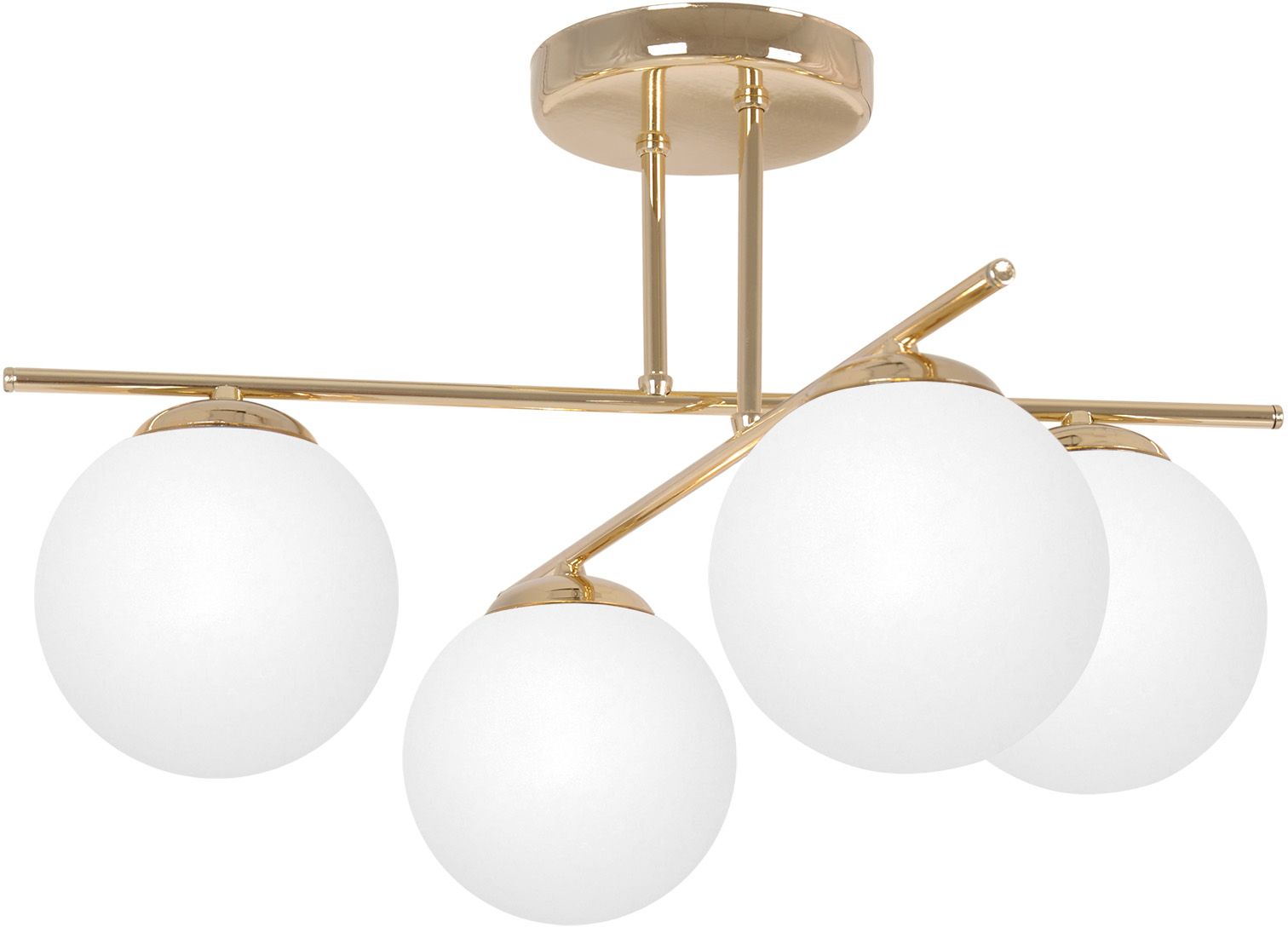 Kaja Rea lampa podsufitowa 4x10 W biała-złota K-5423