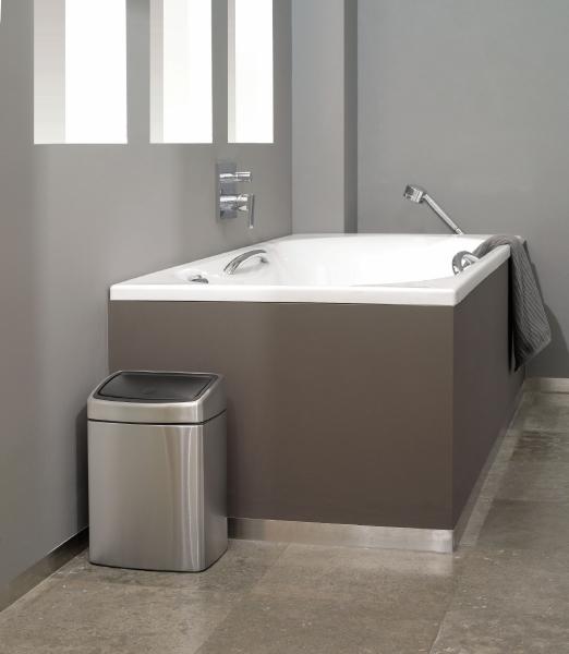 Brabantia Touch Bin kosz na śmieci 10 l prostokątny stal polerowana 477201