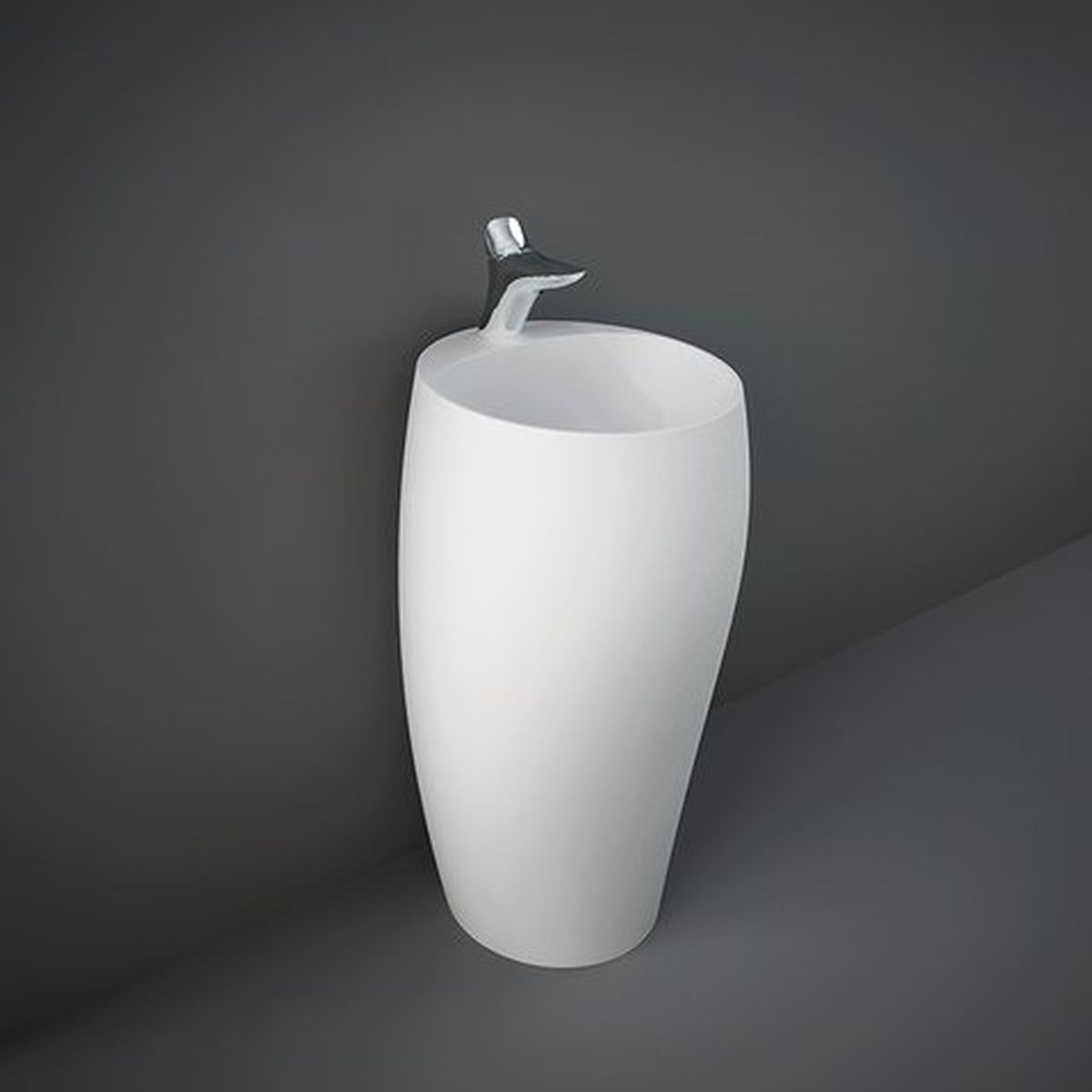Rak Ceramics Rak Cloud umywalka 49,5x47 cm wolnostojąca biała mat CLOFS5001500A