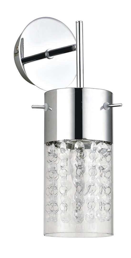 Rabalux Waterfall kinkiet 1x40W chrom/przezroczysty 6449