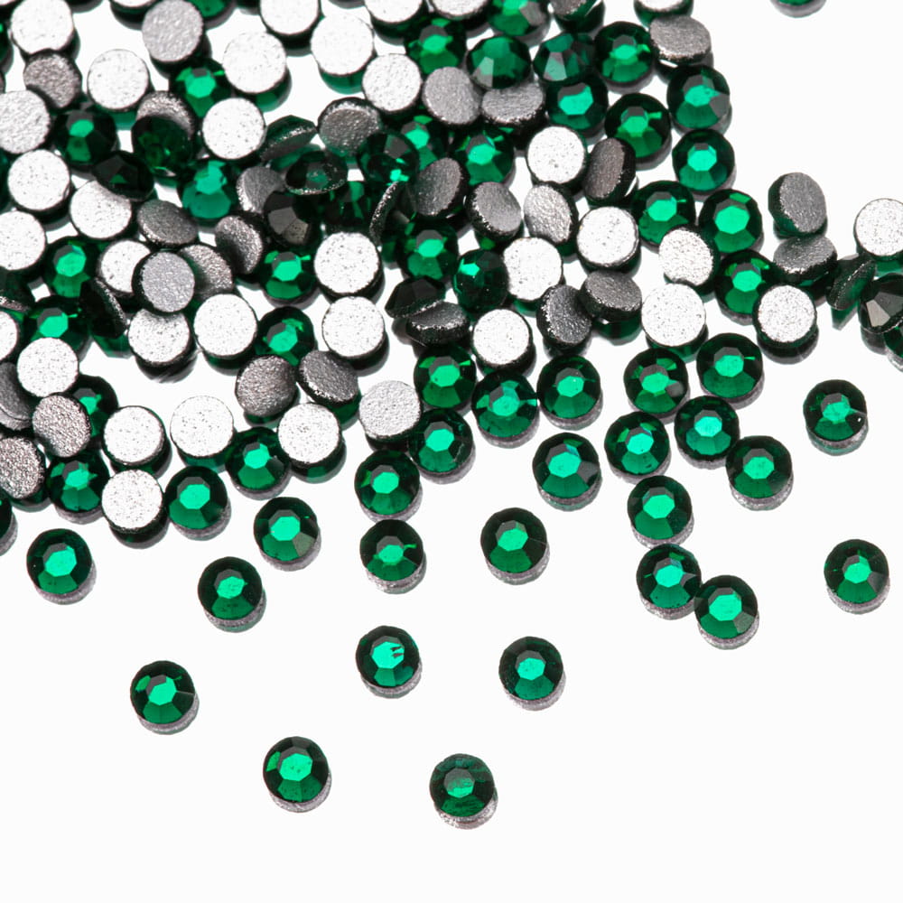 Cyrkonie do paznokci szklane ss3 emerald ok.1440 szt paczka