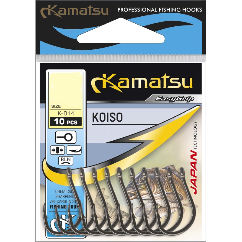 Kamatsu Haczyki Koiso Czarny Nikiel nr 2/0