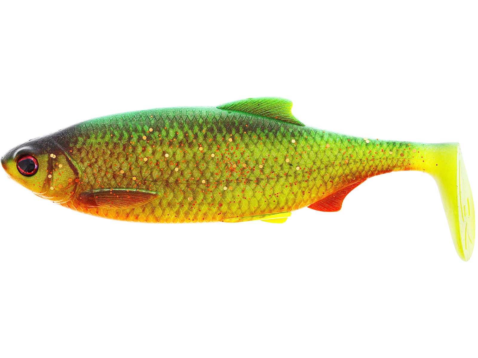Westin Guma Ricky The Roach Shadtail 14cm Firetiger Rudd