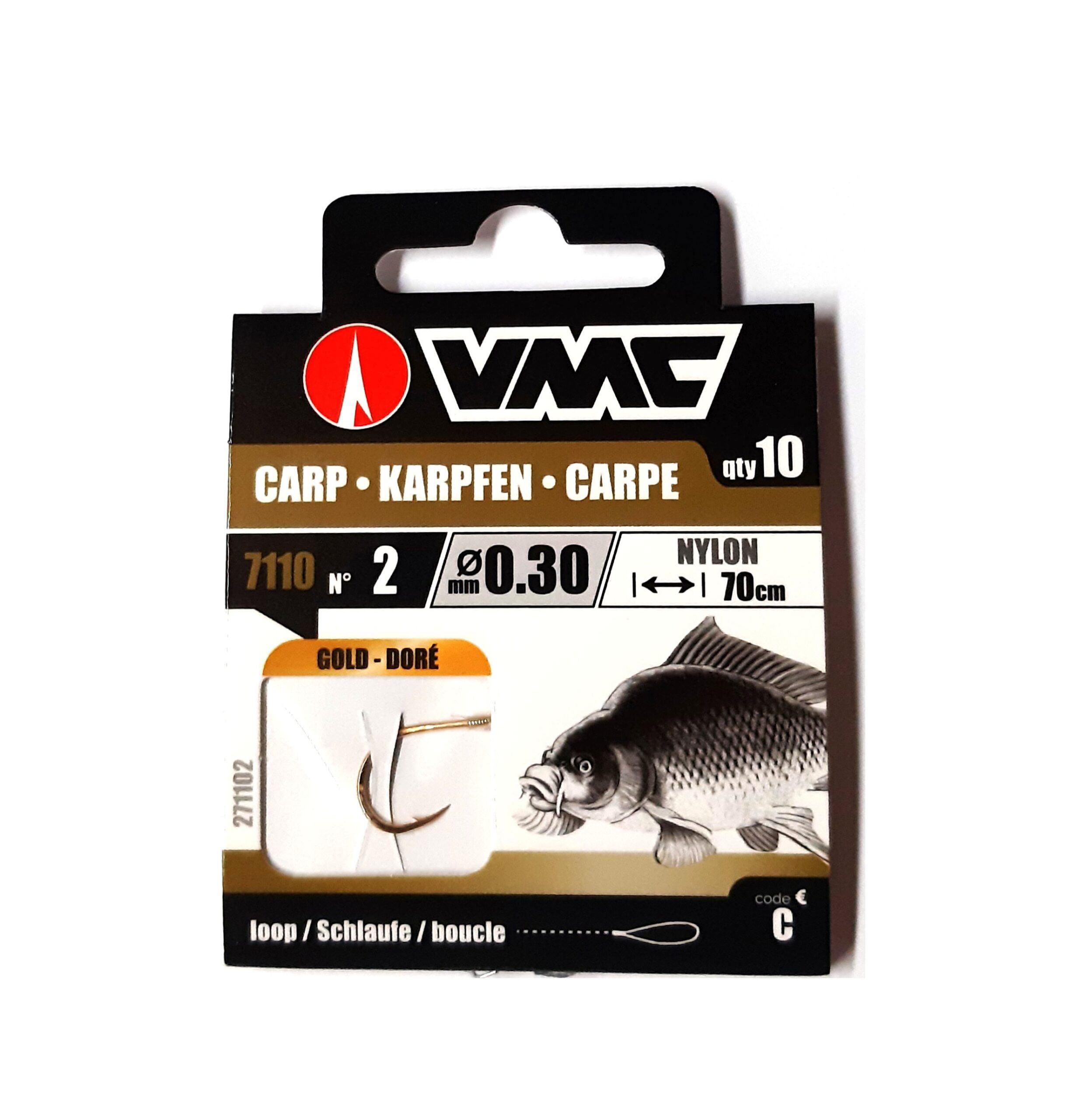 VMC Przypony Carp Złoty Gold Nr4