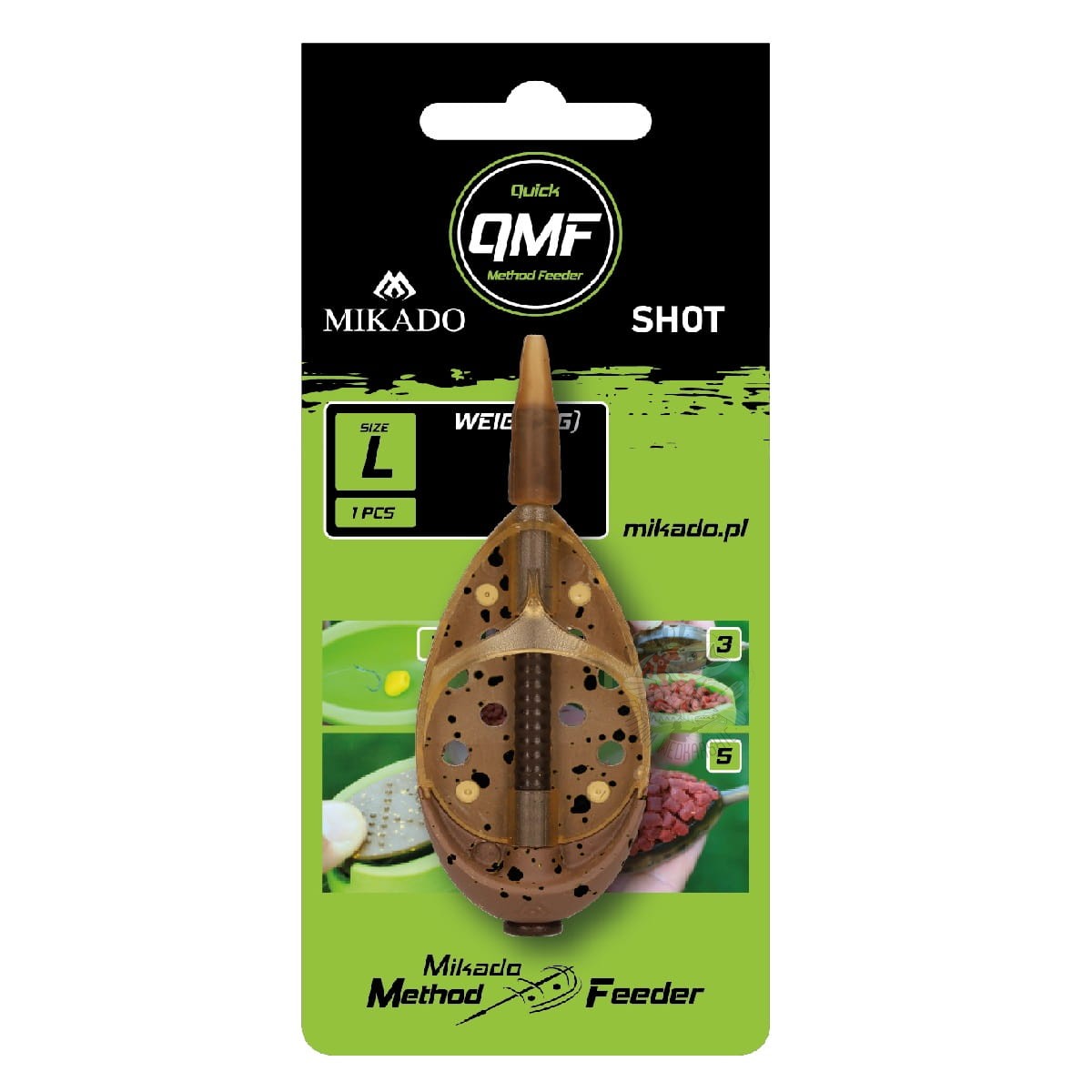 Mikado Koszyk Method Feeder Q.M.F SHOT L 50g
