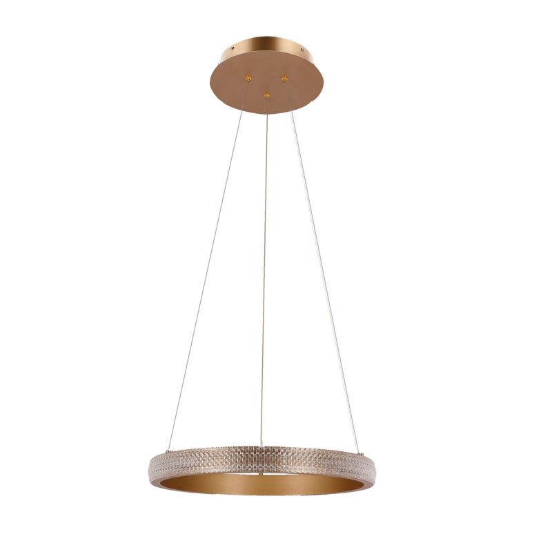 Lampa wisząca Candellux Lighting Hashim złoty 22W 40cm 1 szt.