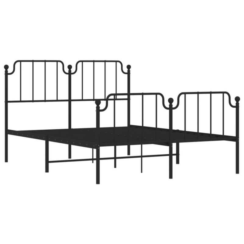 Łóżko metalowe WaszeMeble 140x200 cm czarna WM-373906 1 szt.