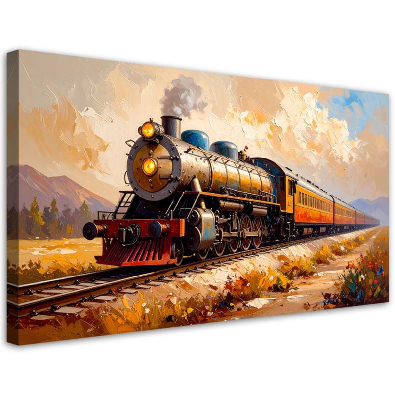 Obraz nowoczesny do salonu biura gabinetu Feeby Pociąg pasażerski 120x60cm 1szt