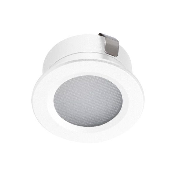 Oprawa sufitowa wpuszczana Kanlux Imber łazienkowa biała LED 1W 4000K 40lm IP65 wym: 1,63 x 3 x 3 cm okrągła - 1 szt.