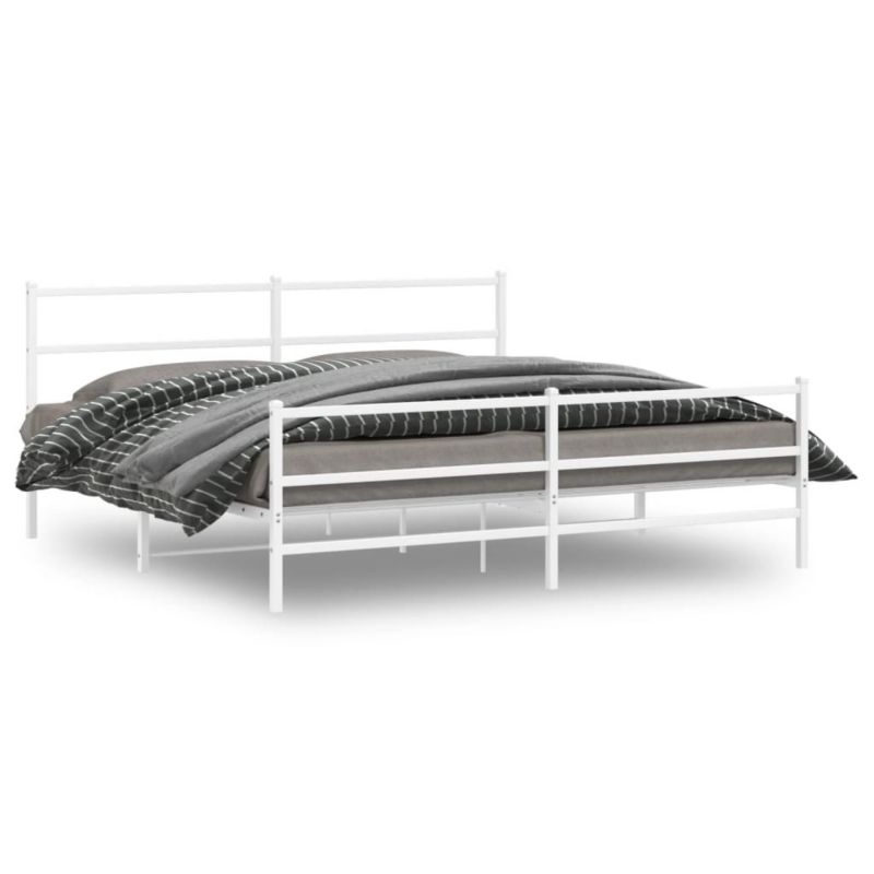 Łóżko metalowe WaszeMeble 193x203 cm biała WM-355438 1 szt.