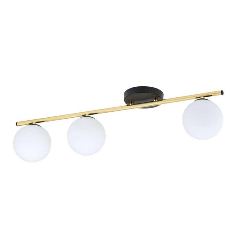 Lampa wisząca Emibig Monza biało-złota wym: 20 x 80 cm 3xE14 x 10W metal 1 szt.