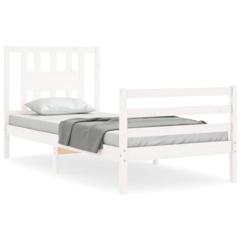 Łóżko drewniane WaszeMeble biała WM-3194537 1 szt.
