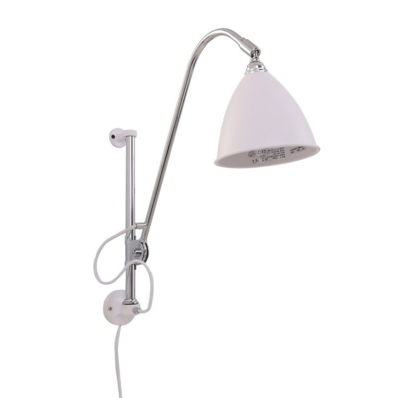 Kinkiet ścienny Italux Evato biały chromowany styl klasyczny 1 x E14 x 60W IP20 wym: 38 x 49 x 16 cm - 1 szt.