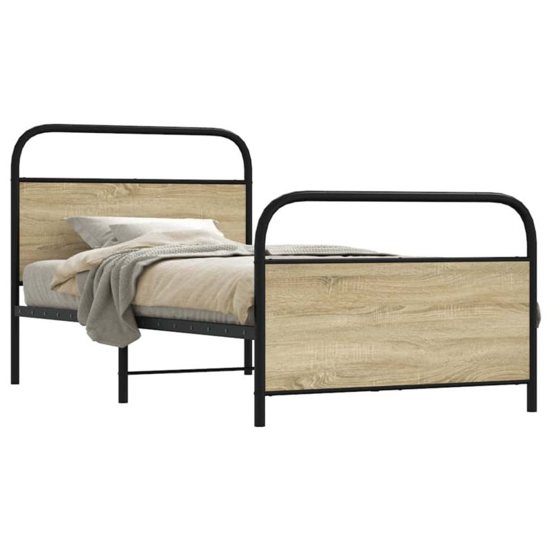 Łóżko metalowe WaszeMeble 107x203 cm brązowe WM-4100272 1 szt.