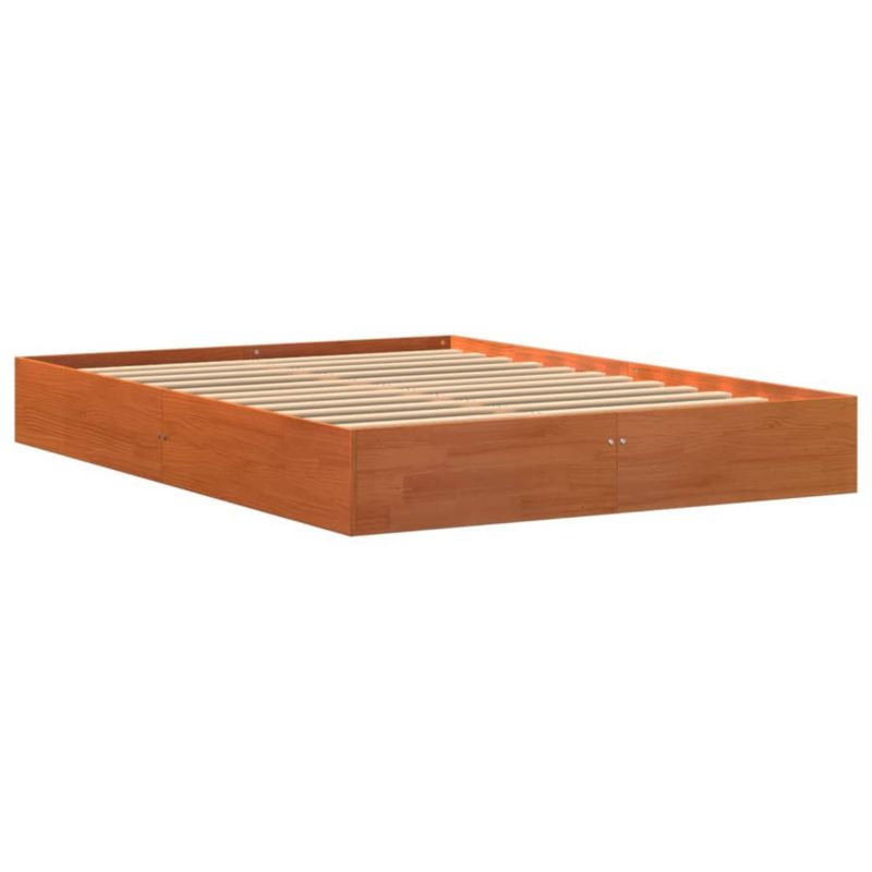 Łóżko drewniane WaszeMeble 140x190 cm brąz WM-844826 1 szt.