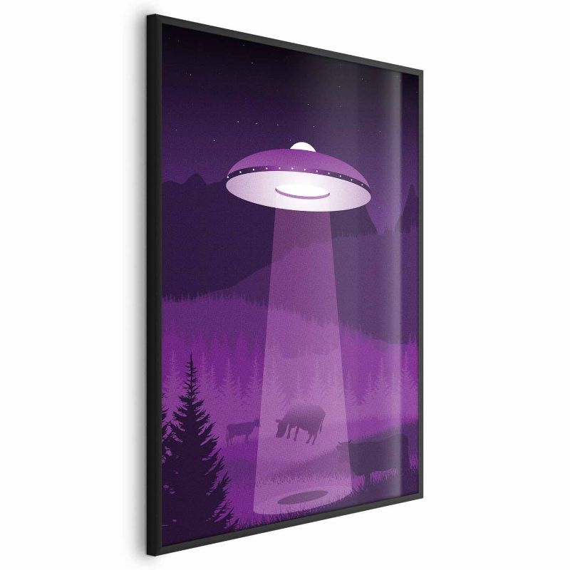 Plakat Artgeist Ufo 21x30 cm z ramą czarną bez marginesu 1 szt