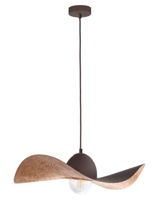 Lampa wisząca Sigma Lighting Kapello 9263 miedziano-brązowa dekoracyjna 1xE27 x 1 szt.
