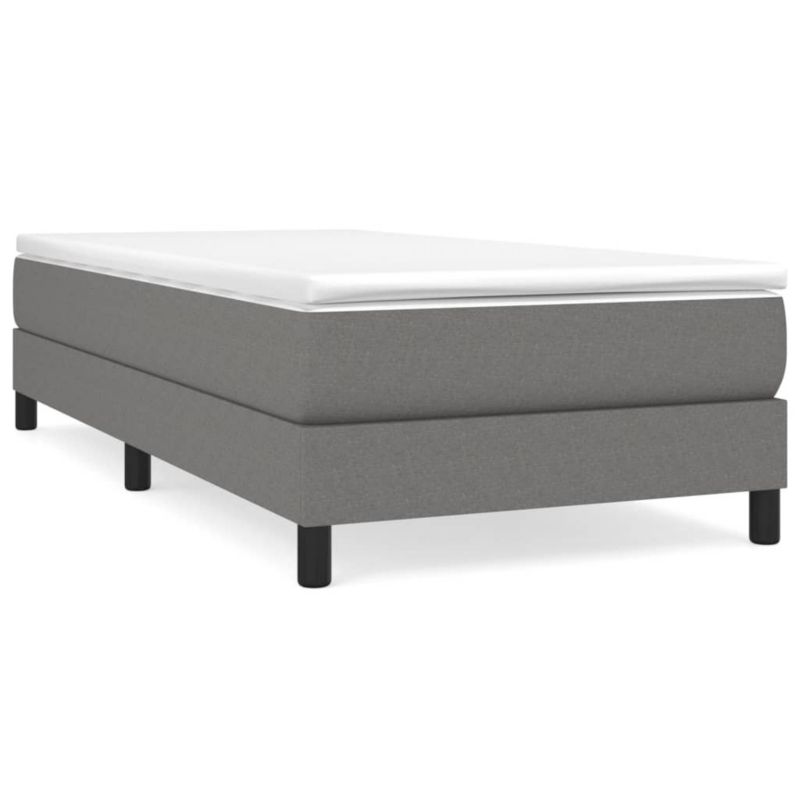 Łóżko kontynentalne WaszeMeble 100x200 cm ciemnoszara WM-3144054 1 szt.