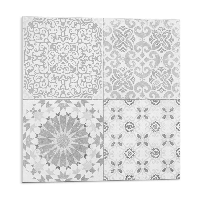 Kafelki samoprzylepne Wallfluent 20x20 cm Kwiatowo-geometriczna kompozycja 20 szt.