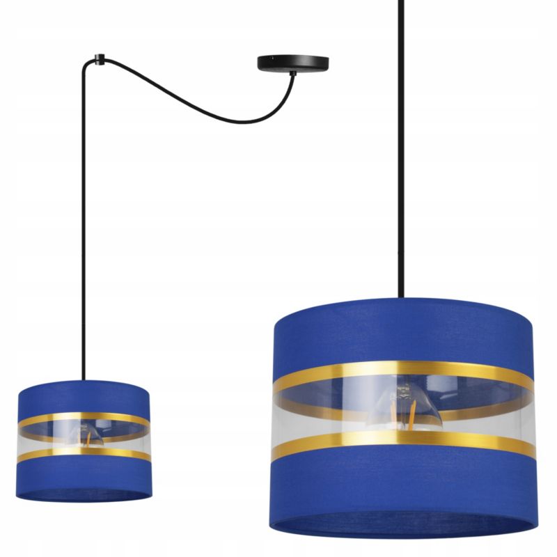 Lampa sufitowa wisząca Light Home LH Spider Elegance Gold 1x E27 60W granatowy/czarny 1szt.