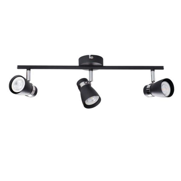 Reflektor sufitowy Kanlux Enali czarny-chromowany 3 x GU10 x 35W IP20 wym: 8 x 47 cm - 1 szt.