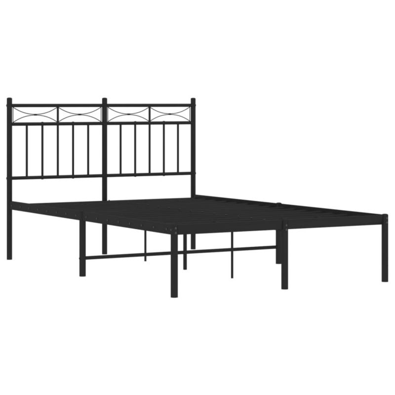 Łóżko metalowe WaszeMeble 120x200 cm czarna WM-373689 1 szt.