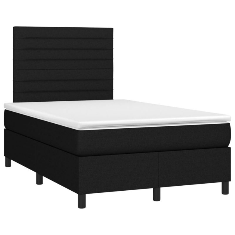 Łóżko kontynentalne WaszeMeble 120x200 cm czarne WM-3134943 1 szt.