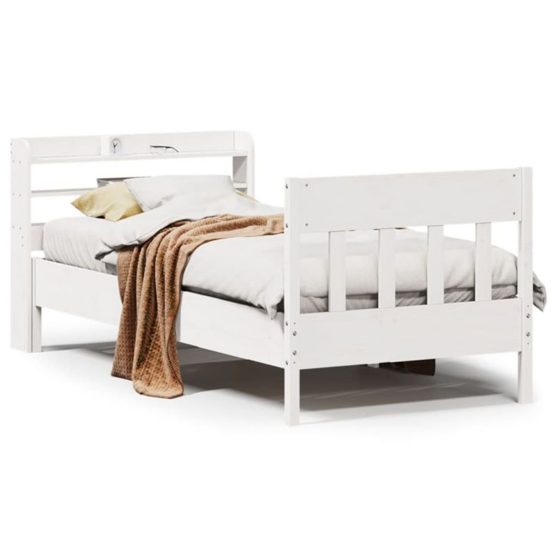 Łóżko drewniane WaszeMeble 75x190 cm biała WM-3307030 1 szt.