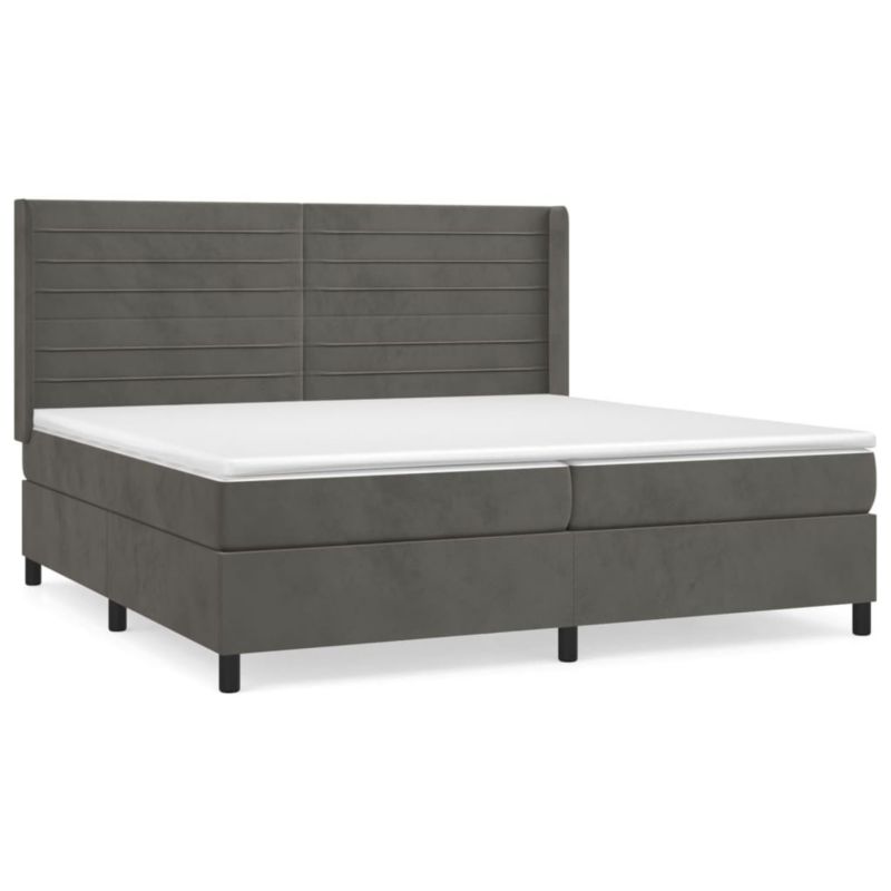 Łóżko kontynentalne WaszeMeble 200x200 cm ciemnoszary WM-3132760 1 szt.