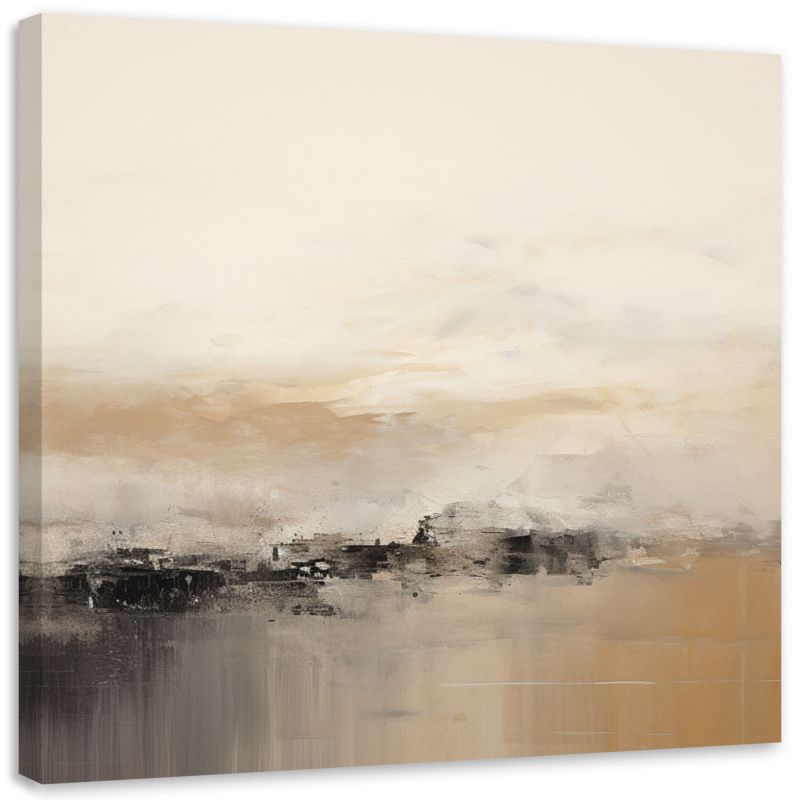 Obraz na płótnie Feeby Abstrakcja Lofty Beżowy 30x30cm 1szt