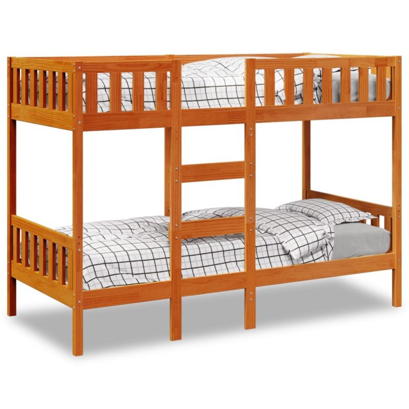 Łóżko piętrowe WaszeMeble 90x200 cm brąz WM-3308603 1 szt.