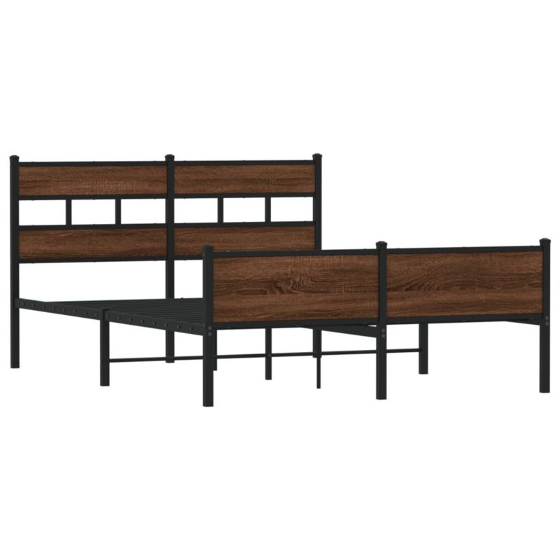 Łóżko metalowe WaszeMeble 137x190 cm brązowy WM-4017343 1 szt.