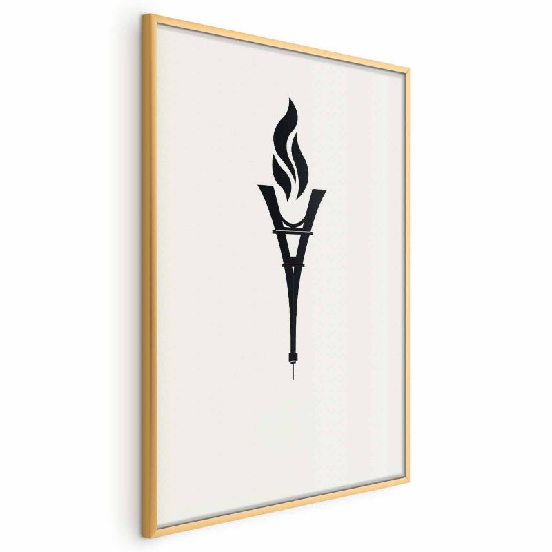 Plakat Artgeist Znicz olimpijski 29,7x42 cm z ramą złotą bez marginesu 1 szt