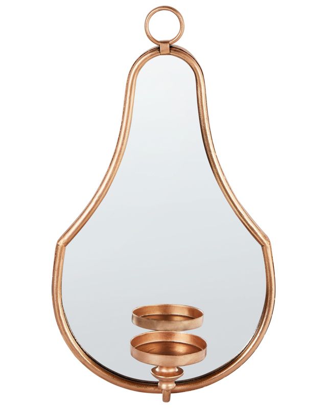 Świecznik wiszący Bazarnes Metal 45 cm Złoty 1 szt.