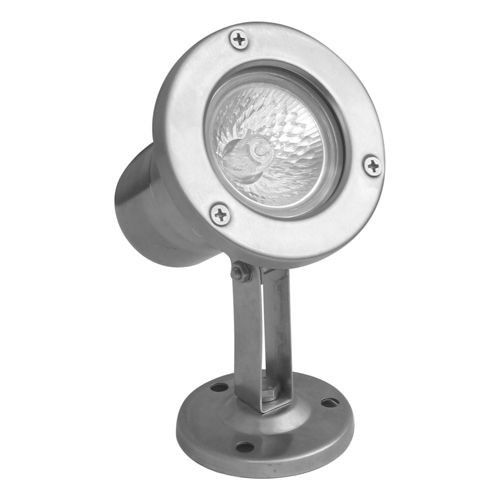Lampa gruntowa wbijana SU-MA Emy srebrna 1 x GU5.3 x 50W IP68 wym: 14 x 8 x 10,5 cm - 1 szt.