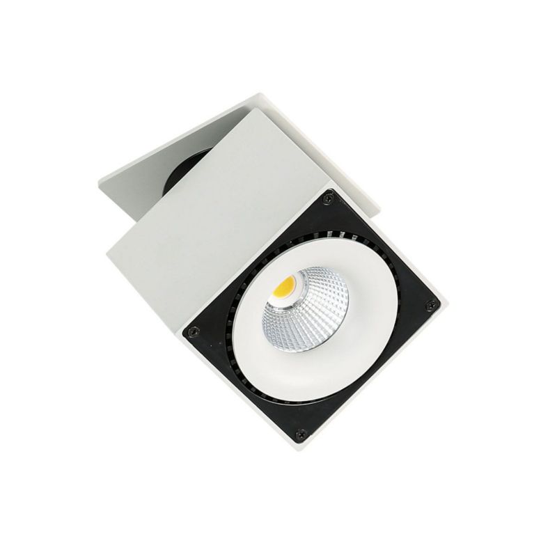 Oprawa sufitowa wpuszczana Italux Sevilla biała LED 28W 3000K 2350lm ruchoma IP20 wym: 10 x 10 x 10 cm kwadratowa - 1 szt.