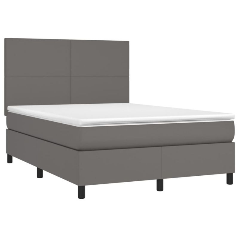 Łóżko kontynentalne WaszeMeble 140x200 cm szara WM-3135829 1 szt.