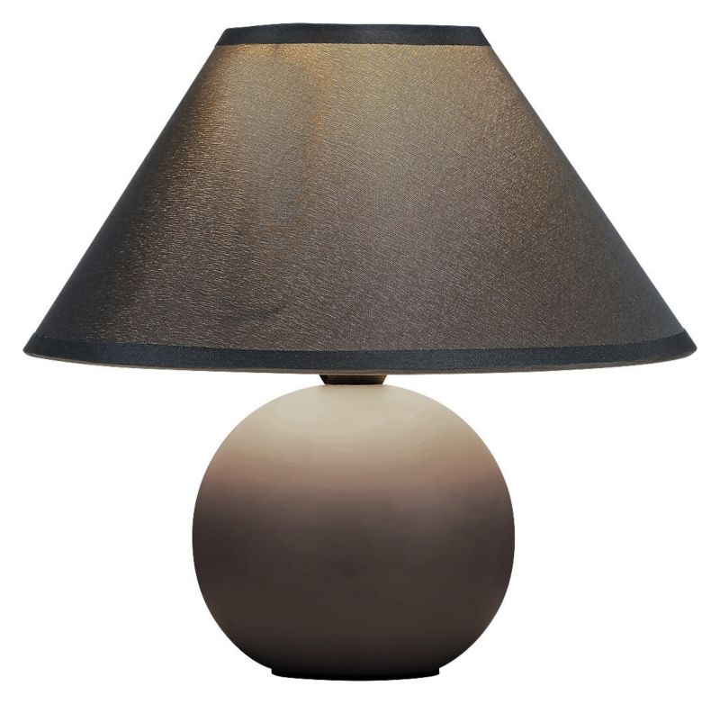 Lampka stołowa Rabalux Ariel popielaty 1 x E14 x 40W IP20 wym: 19 x 10 x 10 cm ceramika - 1 szt.