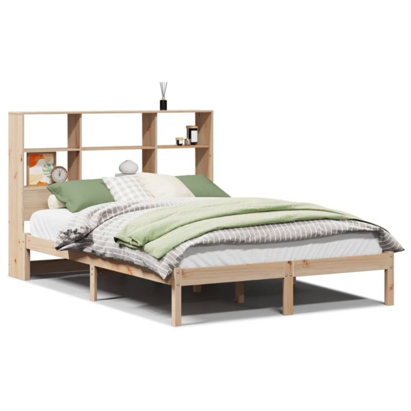 Łóżko drewniane WaszeMeble 140x190 cm brązowe WM-3321579 1 szt.