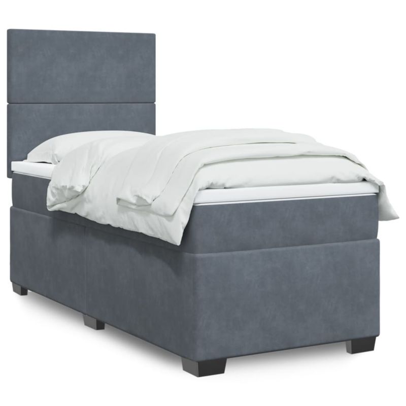 Łóżko kontynentalne WaszeMeble 80x200 cm ciemnoszary WM-3290757 1 szt.